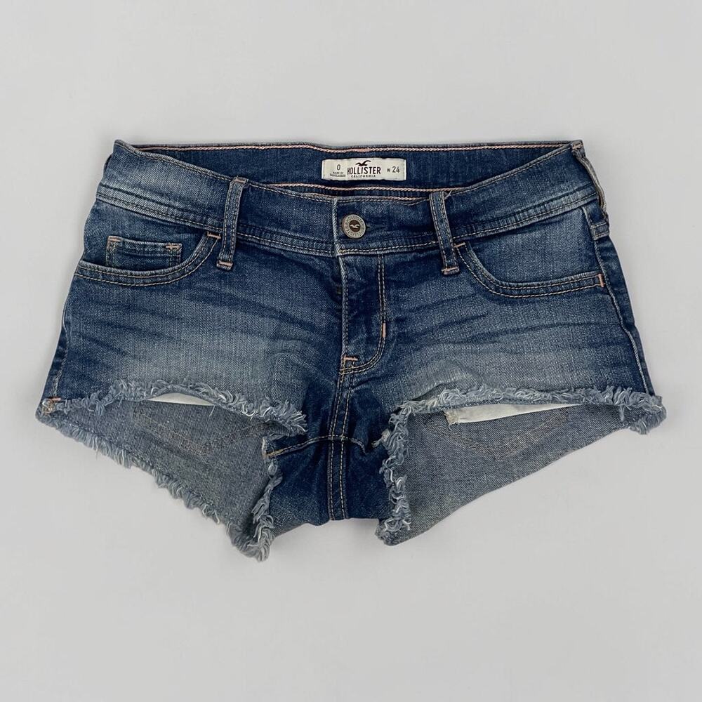 Hollister Low Rise Mini Jean Shorts